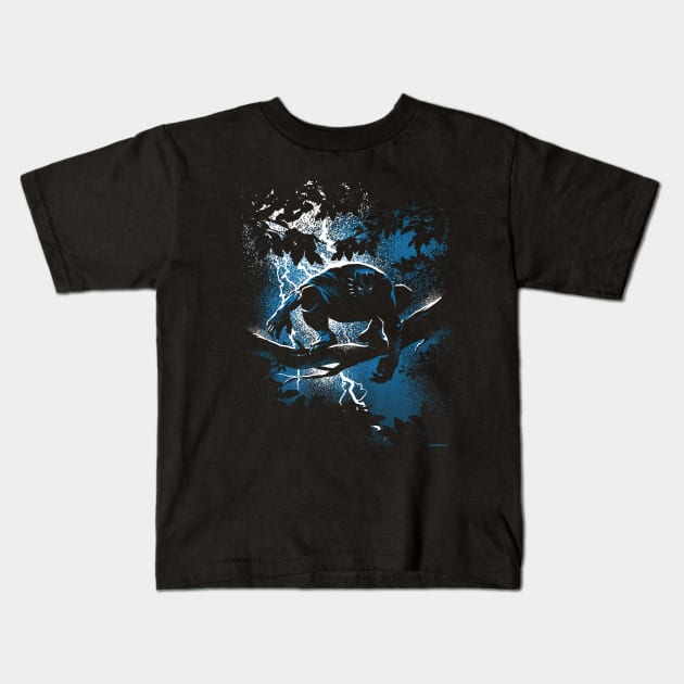 The Dark Panther Returns Kids T-Shirt by rustenico